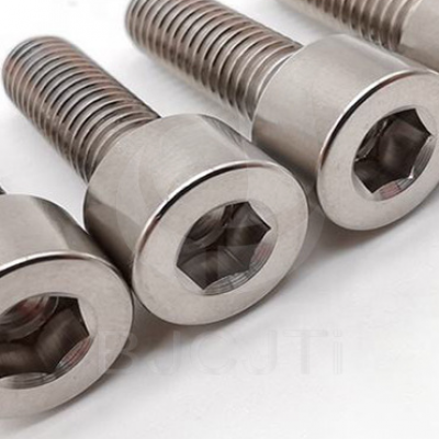 Gr5 TC4 titanium alloy hexagonal socket screw and hexagonal cylindrical head screw